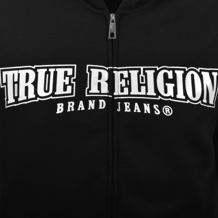 True Religion Full Zip Hoodie Black | Mainline Menswear us